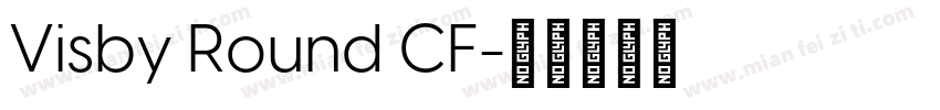 Visby Round CF字体转换